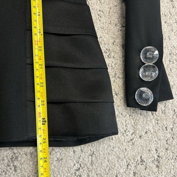 Roger Sakoun size 38 (6-8 us) viscose blend large diamond buttons couture luxury - Picture 9 of 15